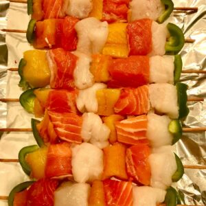 brochettes de poisson environ 500gr